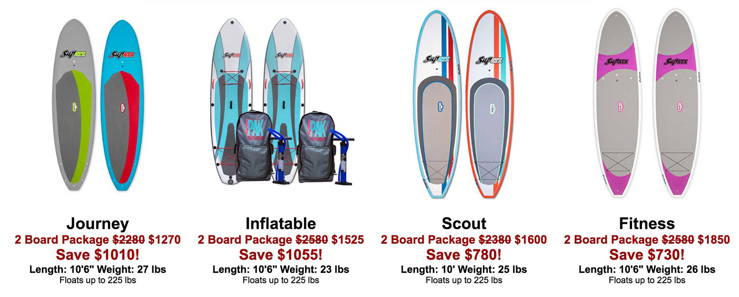 SUP ATX Factory Showroom in California. New and Used SUP Paddle Boards