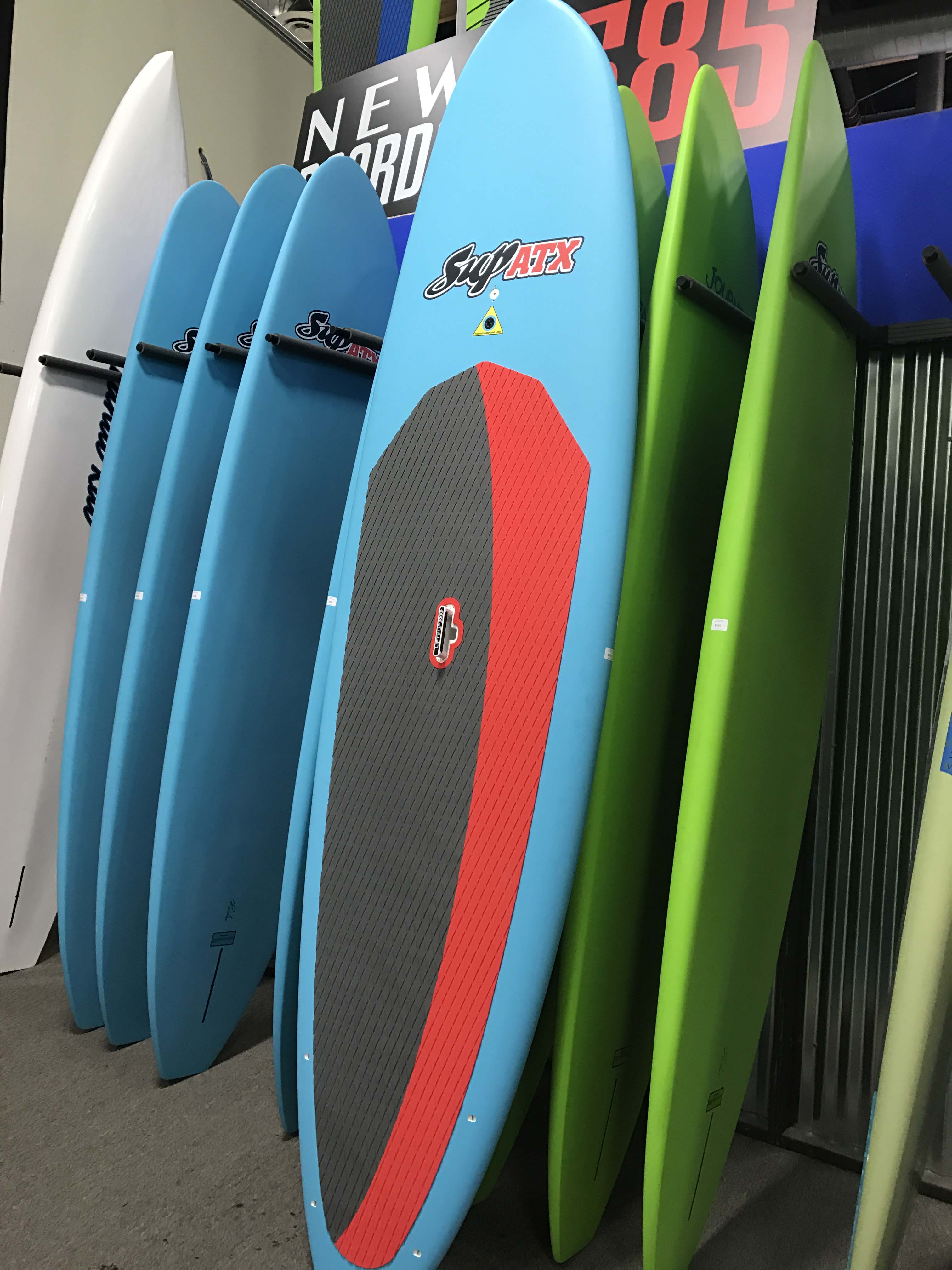 SUP ATX Factory Showroom in California. New and Used SUP Paddle Boards